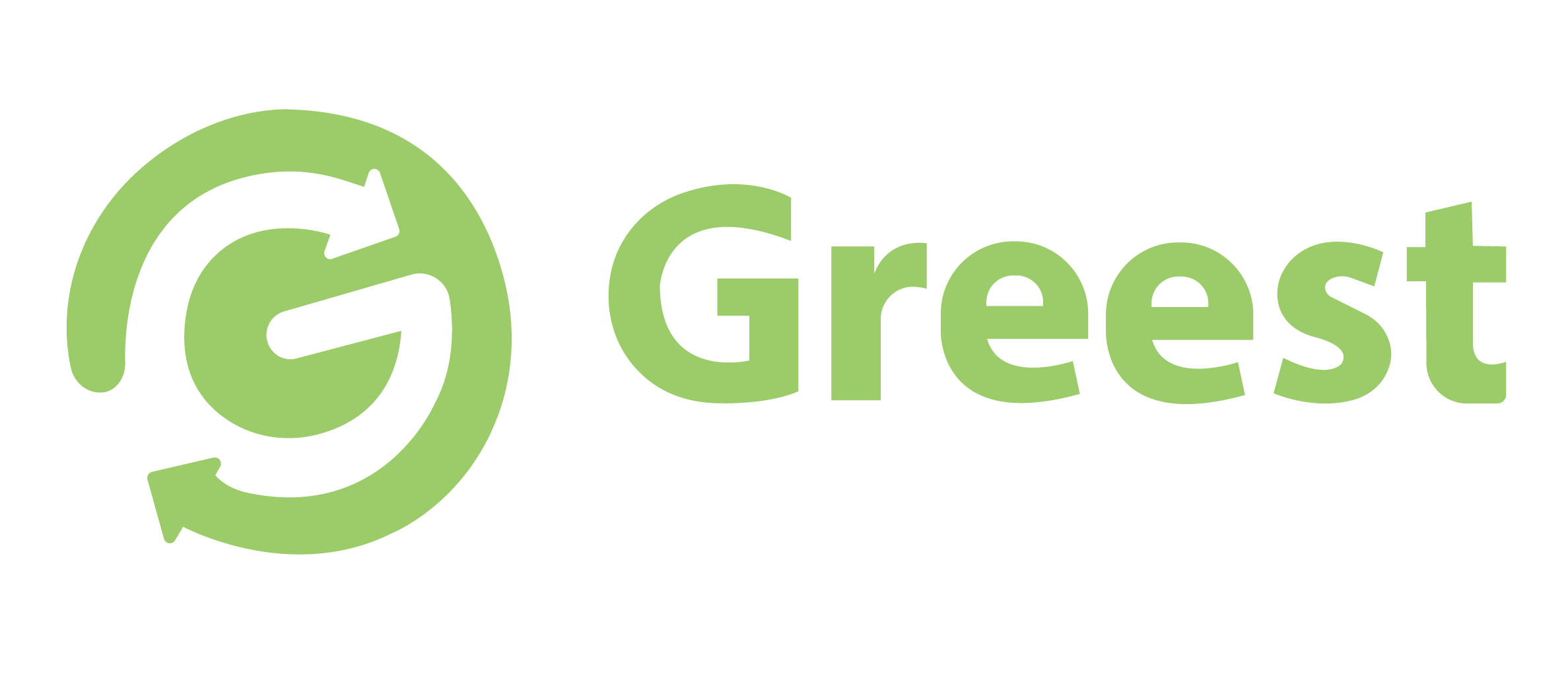 Greest eco-innovation lifecycle solutions logo, png, no background.