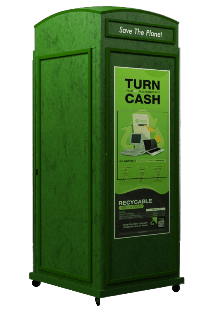 electronic recycling kiosk promoting eco-friendly e waste management
